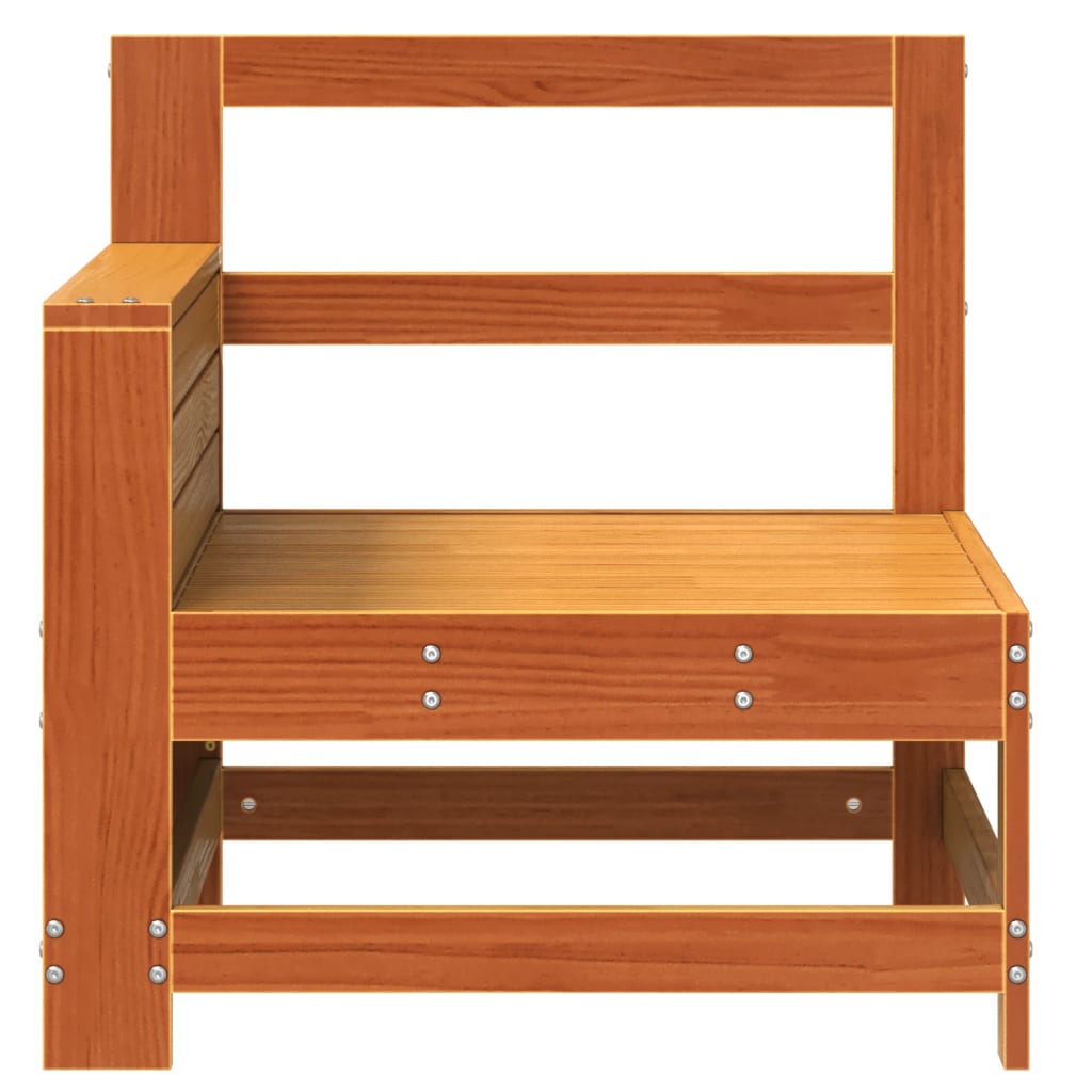 vidaXL Gartensofa mit Armlehne und Beistelltisch Massivholz Kiefer