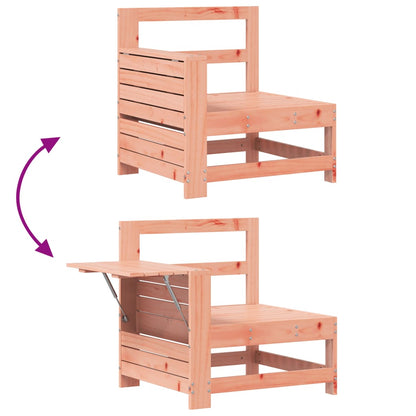 vidaXL Gartensofa mit Armlehne und Beistelltisch Massivholz Douglasie