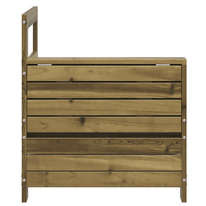 vidaXL Gartensofa mit Armlehne und Beistelltisch Kiefernholz