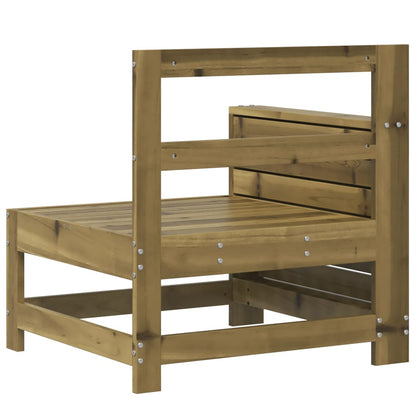 vidaXL Gartensofa mit Armlehne und Beistelltisch Kiefernholz
