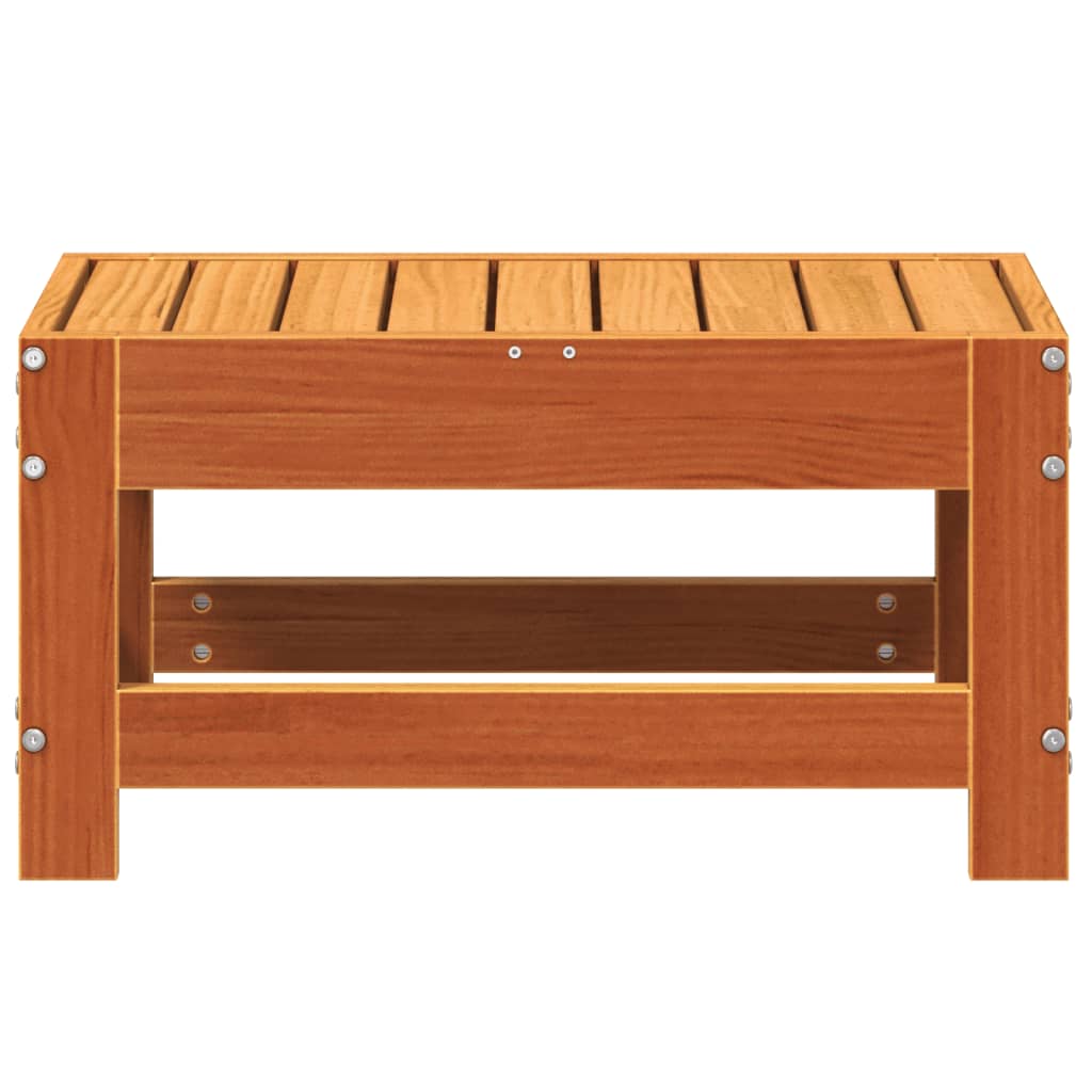 vidaXL Gartenhocker Wachsbraun 62x30x32 cm Massivholz Kiefer