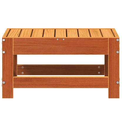 vidaXL Gartenhocker Wachsbraun 62x30x32 cm Massivholz Kiefer
