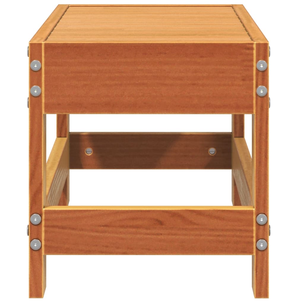 vidaXL Gartenhocker Wachsbraun 62x30x32 cm Massivholz Kiefer