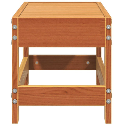 vidaXL Gartenhocker Wachsbraun 62x30x32 cm Massivholz Kiefer