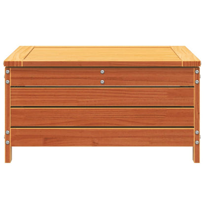 vidaXL Gartenhocker Wachsbraun 62x63,5x32 cm Massivholz Kiefer