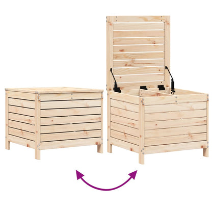 vidaXL Gartenhocker 62x63,5x53,5 cm Massivholz Kiefer