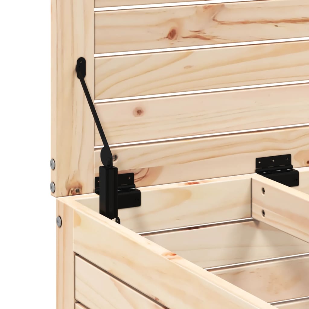 vidaXL Gartenhocker 62x63,5x53,5 cm Massivholz Kiefer