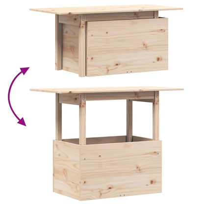 vidaXL Gartentisch 100x50x75 cm Massivholz Kiefer