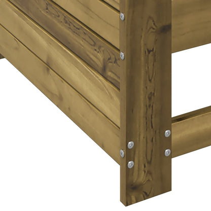 vidaXL Gartensofa mit Armlehne Kissen Kiefernholz Imprägniert