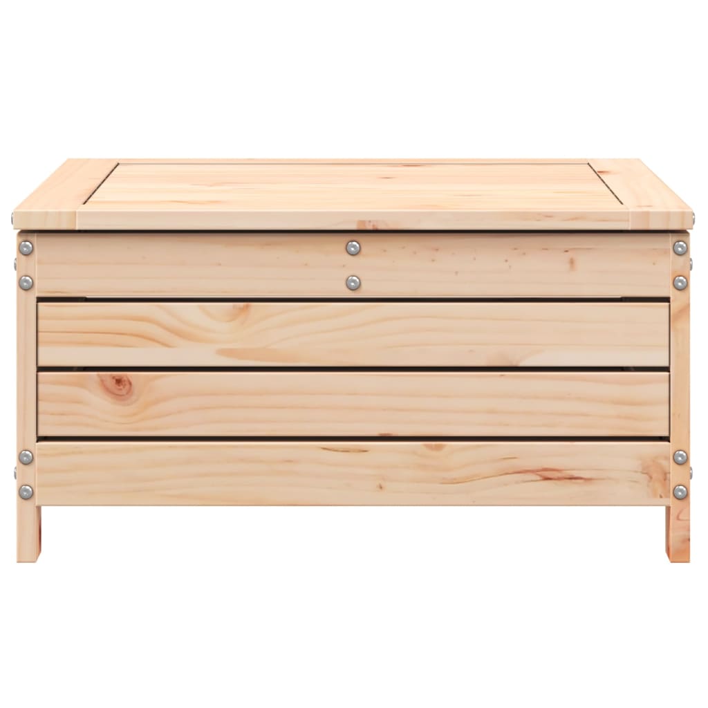 vidaXL Gartenhocker mit Kissen Massivholz Kiefer