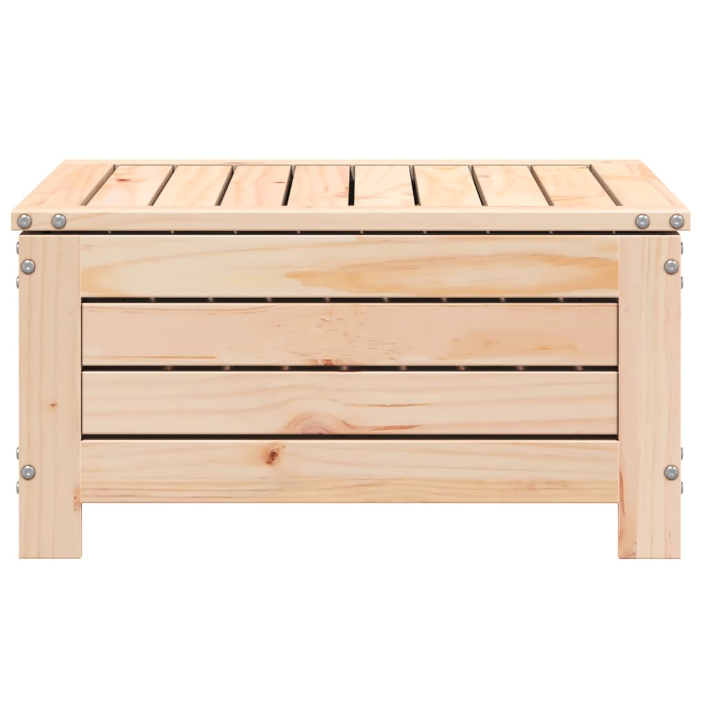 vidaXL Gartenhocker mit Kissen Massivholz Kiefer