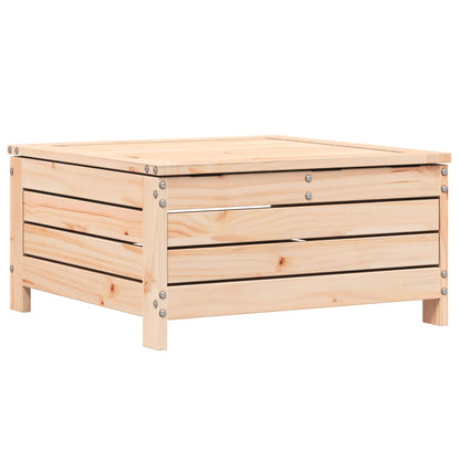 vidaXL Gartenhocker mit Kissen Massivholz Kiefer