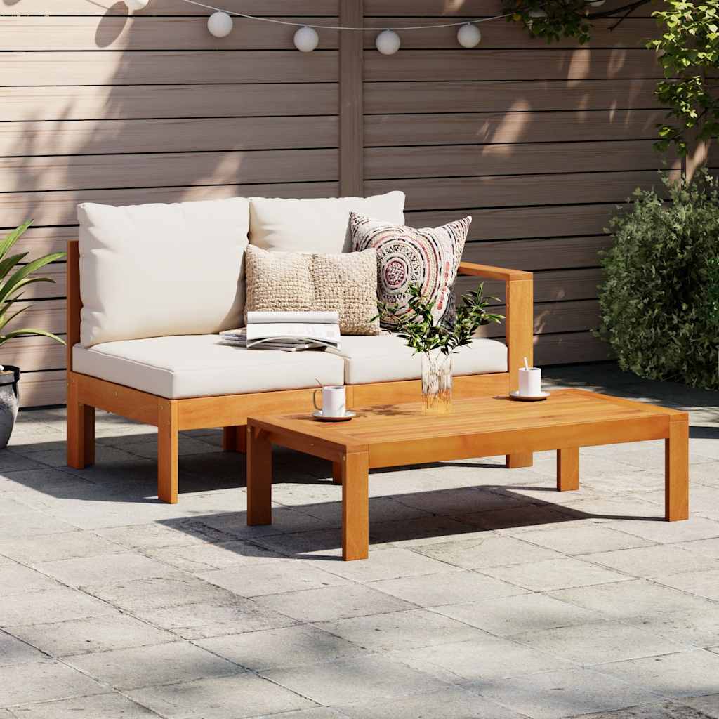 vidaXL Table de jardin 100x50x27 cm Bois d'acacia massif