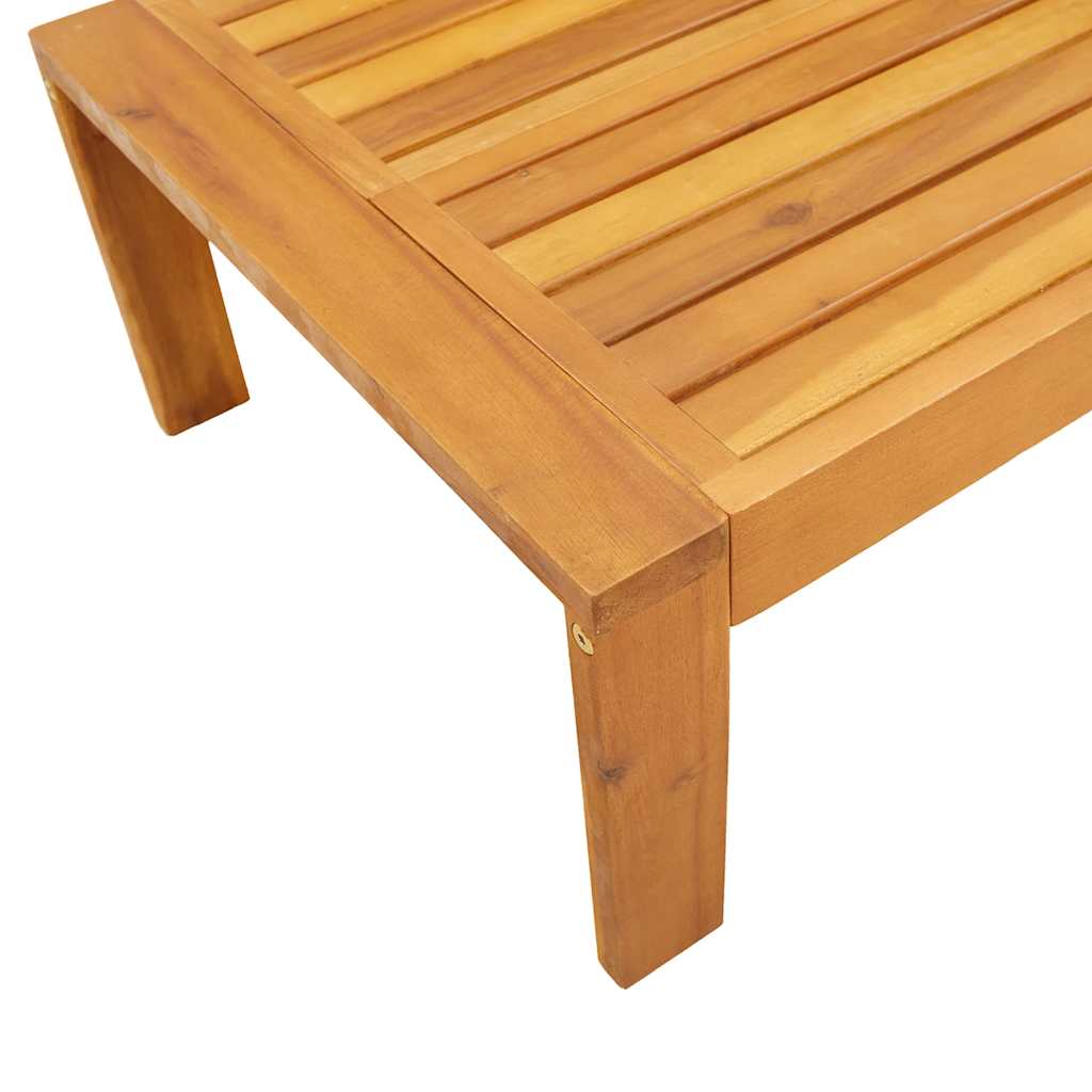 vidaXL Table de jardin 100x50x27 cm Bois d'acacia massif