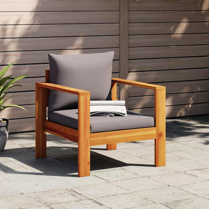 vidaXL Gartensessel mit Kissen Massivholz Akazie