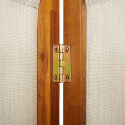 vidaXL 4-tlg. Paravent Hellgrau 280x180 cm