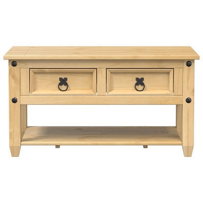 vidaXL Couchtisch mit Schubladen Corona 85x50x45 cm Massivholz Kiefer