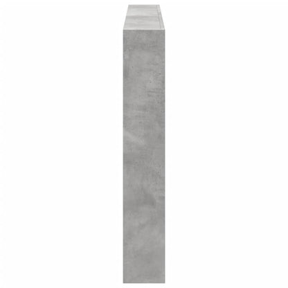 vidaXL LED-Kopfteil mit Ablage Betongrau 160x17x102 cm