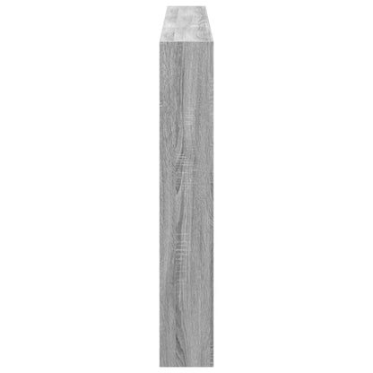 vidaXL LED-Kopfteil mit Ablage Grau Sonoma 180x17x102 cm