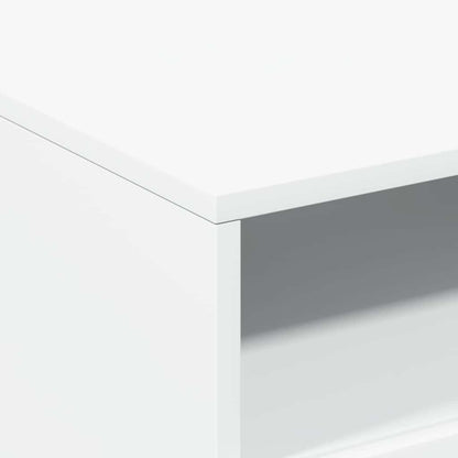 Table basse vidaXL avec lumières LED Blanc 50x49x40 cm
