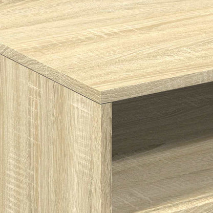 vidaXL Table basse avec lumières LED Chêne Sonoma 50x49x40 cm