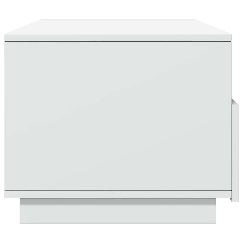 vidaXL Table basse avec lumières LED Blanc 90x49x40 cm