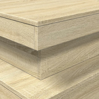 vidaXL Table basse avec lumières LED chêne Sonoma 90x50x40 cm