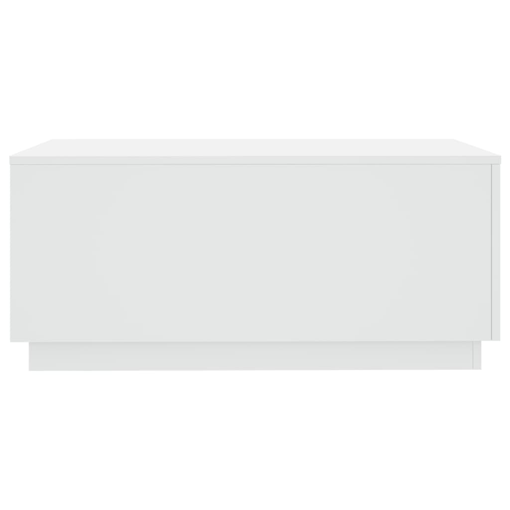vidaXL Table basse avec lumières LED Blanc 90x50x40 cm
