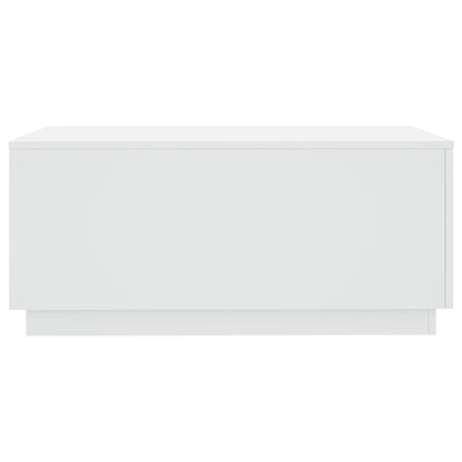 vidaXL Table basse avec lumières LED Blanc 90x50x40 cm