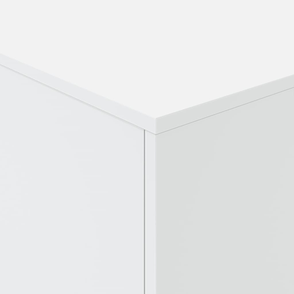 vidaXL Table basse avec lumières LED Blanc 90x50x40 cm
