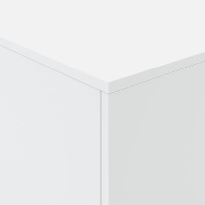 vidaXL Table basse avec lumières LED Blanc 90x50x40 cm