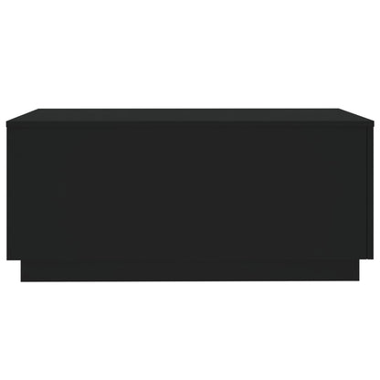 vidaXL Couchtisch mit LED-Leuchten Schwarz 90x50x40 cm