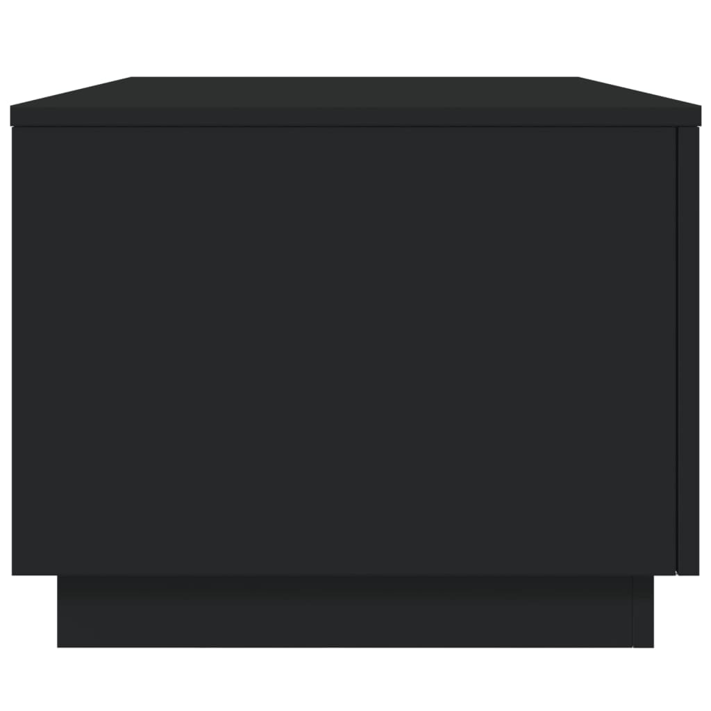 vidaXL Couchtisch mit LED-Leuchten Schwarz 90x50x40 cm