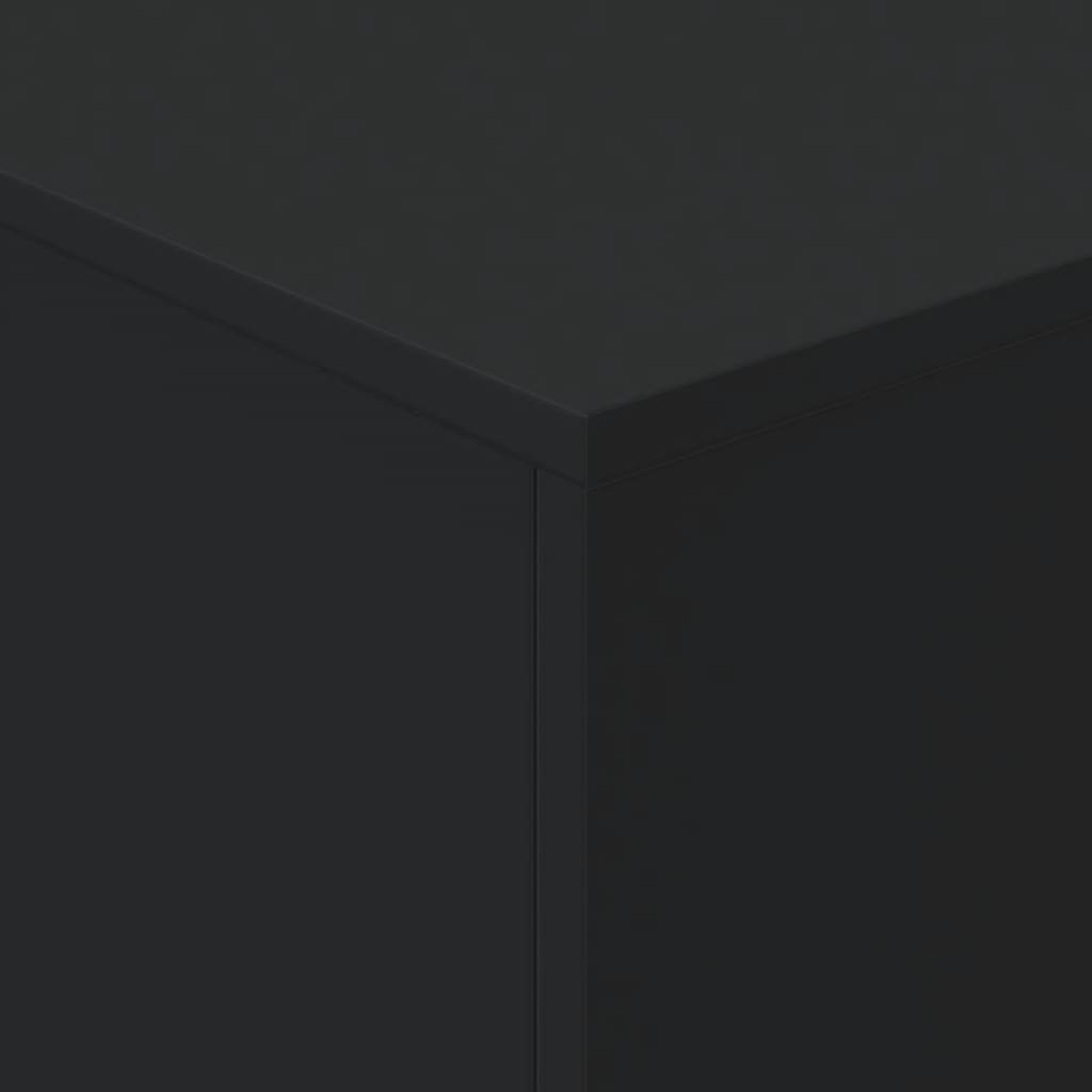 vidaXL Couchtisch mit LED-Leuchten Schwarz 90x50x40 cm