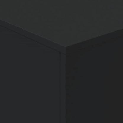 vidaXL Couchtisch mit LED-Leuchten Schwarz 90x50x40 cm