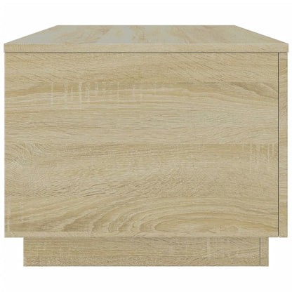 vidaXL Table basse avec lumières LED chêne Sonoma 90x50x40 cm