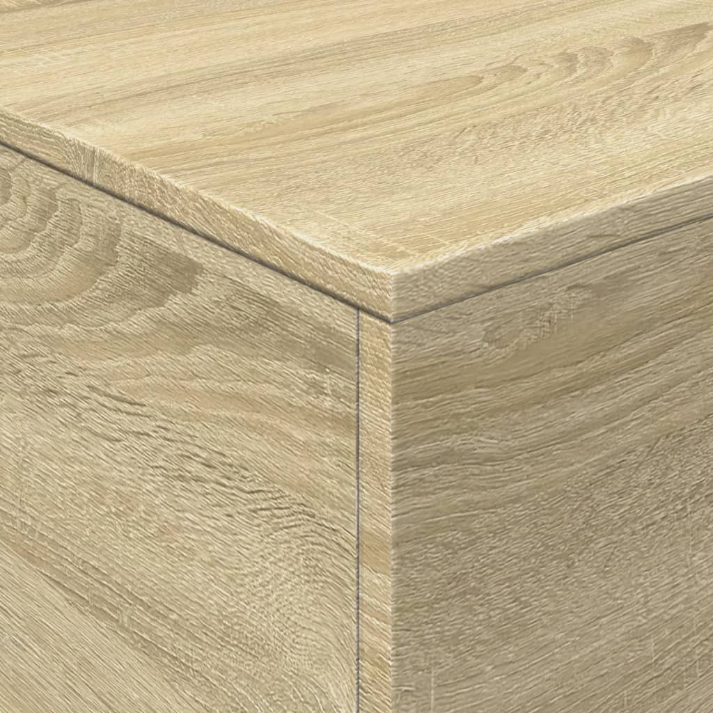 vidaXL Table basse avec lumières LED chêne Sonoma 90x50x40 cm