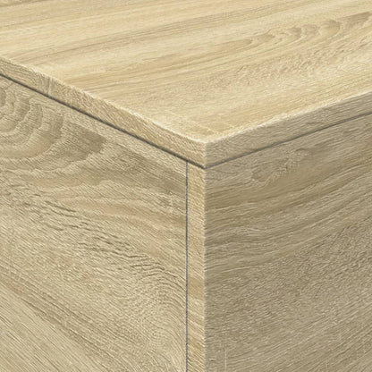 vidaXL Table basse avec lumières LED chêne Sonoma 90x50x40 cm