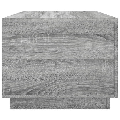 vidaXL Table basse avec lumières LED Gris Sonoma 90x50x40 cm
