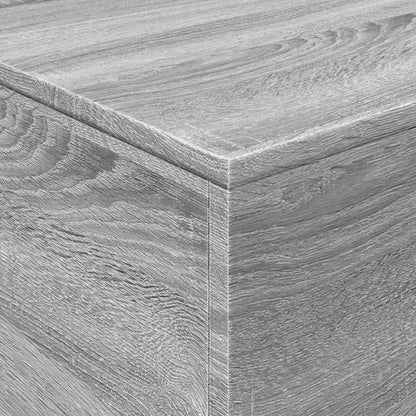 vidaXL Table basse avec lumières LED Gris Sonoma 90x50x40 cm