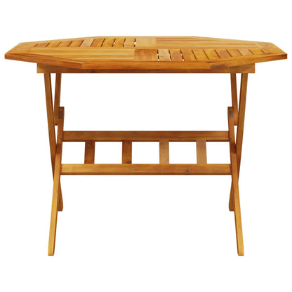 vidaXL Gartentisch Klappbar Ø110x75 cm Massivholz Akazie
