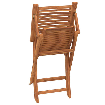 vidaXL Gartenstühle mit Armlehnen 2 Stk. Klappbar Massivholz Akazie