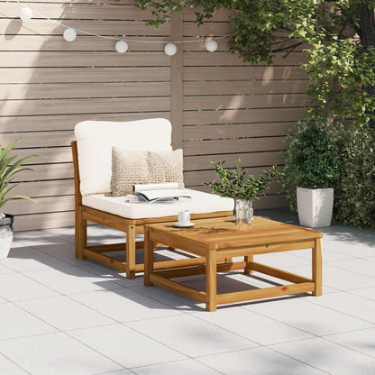 vidaXL Gartensofa mit Kissen Massivholz Akazie