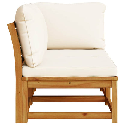 vidaXL 2-tlg. Garten-Lounge-Set mit Kissen Massivholz Akazie
