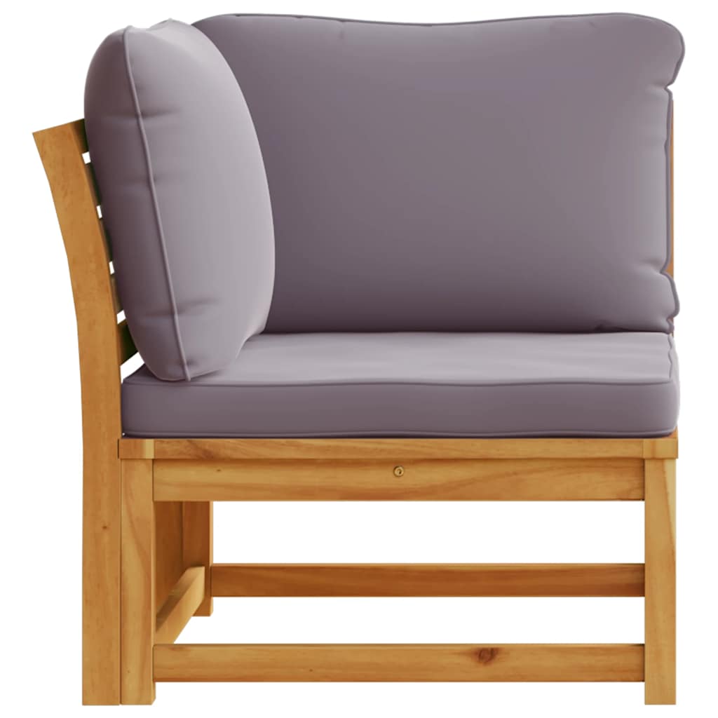 vidaXL Garten-Ecksofa mit Kissen 73x73x65 cm Massivholz Akazie