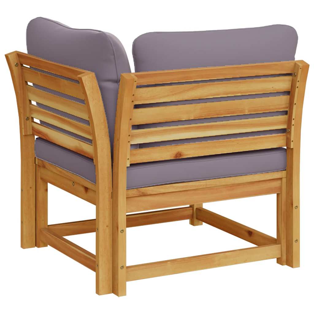 vidaXL Garten-Ecksofa mit Kissen 73x73x65 cm Massivholz Akazie
