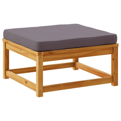 vidaXL Gartenhocker mit Kissen Massivholz Akazie