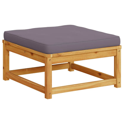 vidaXL Gartenhocker mit Kissen Massivholz Akazie