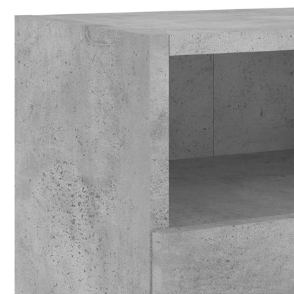 vidaXL 4-tlg. Wohnwand Betongrau Holzwerkstoff