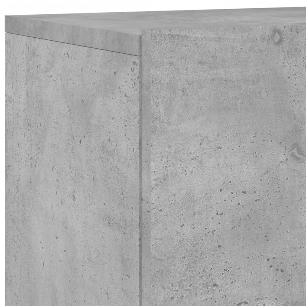vidaXL 5-tlg. Wohnwand Betongrau Holzwerkstoff